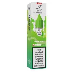 Fresh Mint Nic Salt E-Liquid by Crystal Clear Bar Salts 10ml
